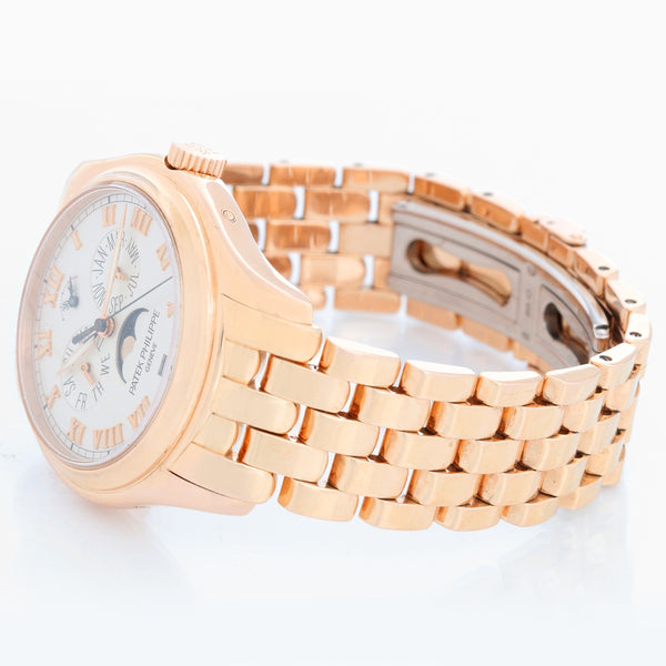 Patek Philippe Annual Calendar Men's 18k Rose Gold Moonphase Watch 5036R