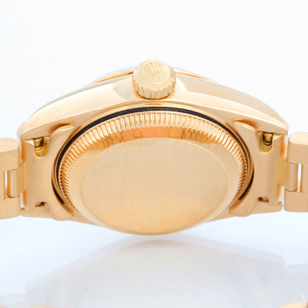 Rolex President Gold Ladies Diamond Watch 79178