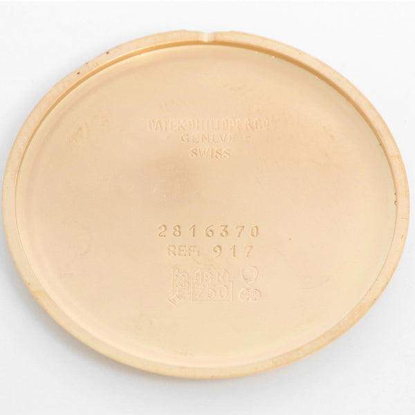 Patek Philippe & Co. 18K Gold Open Face Pendant Pocket Watch Ref. 917