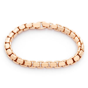David Yurman Box Chain 18K Rose Gold Bracelet