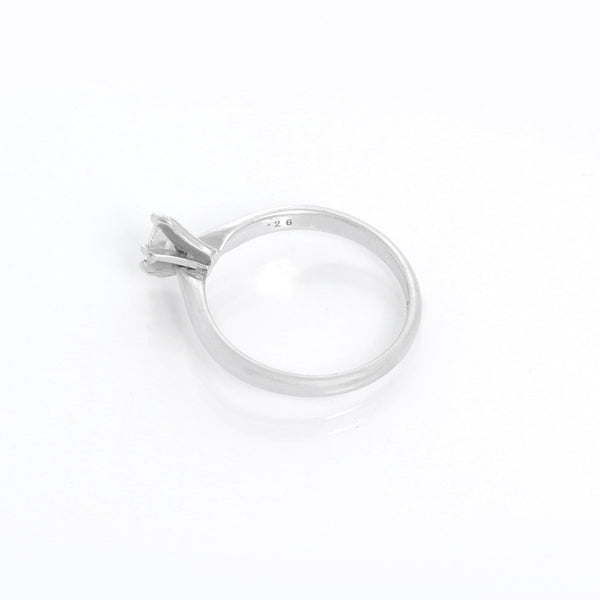 14K White Gold Marquise Magic Glo Kay Engagement Ring Size 7