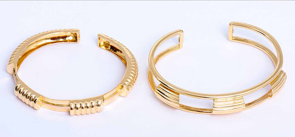 Very Rare Boucheron Vintage 18K Yellow Gold Cuff Bracelet