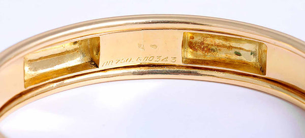 Very Rare Boucheron Vintage 18K Yellow Gold Cuff Bracelet