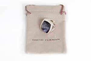 David Yurman 'Albion' Ring with Black Orchid & Diamonds Sz.7