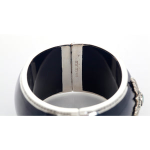 Miriam Salat Blue and White Topaz Medallion Cuff