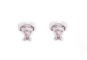 Damiani Checkmate White Gold Earrings