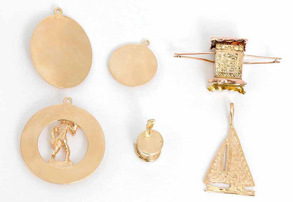 Amazing 14K Yellow Gold Charm Lot