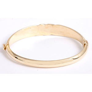 Bangle Bracelet Stamped ISRAEL Hinged with Safety Clasp