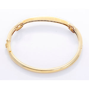 Rare Vintage Signed David Webb Diamond Bangle Bracelet