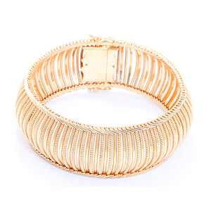 Beautiful Yellow Gold Multi-Texture Bracelet