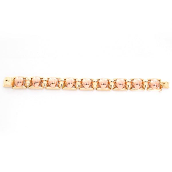 14K Yellow Gold and Rose Gold Bracelet