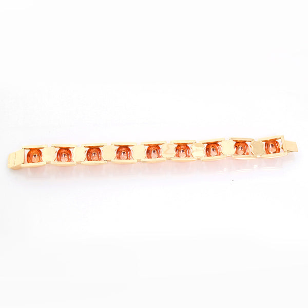 14K Yellow Gold and Rose Gold Bracelet