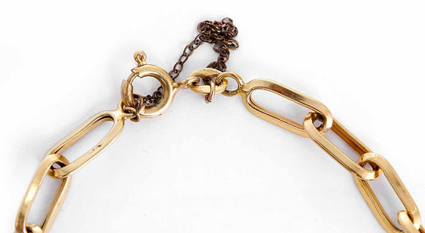 Beautiful 18k Yellow Gold Oval Link Bracelet