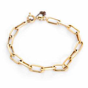 Beautiful 18k Yellow Gold Oval Link Bracelet