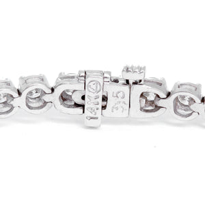 Beautiful White Gold and 6.02 ct. Diamond Tennis Bracelet