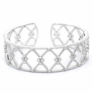 Jude Frances Silver and White Topaz Cuff