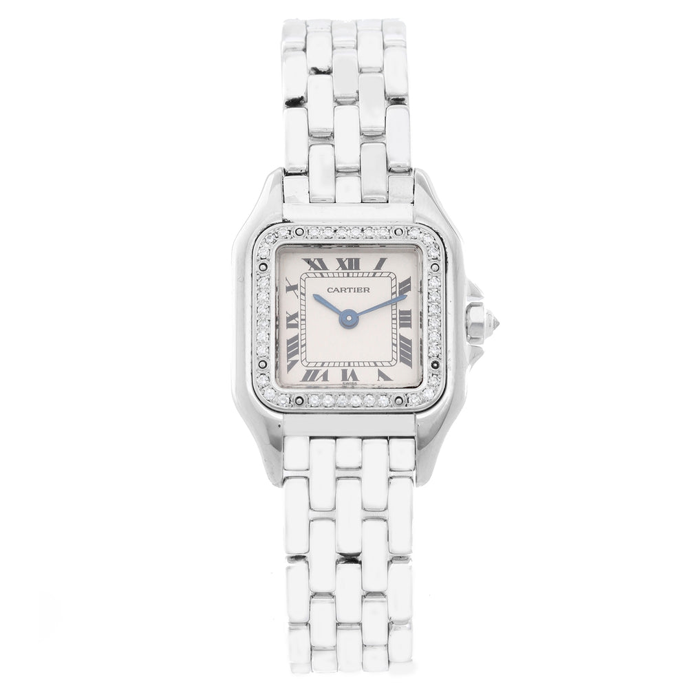 Cartier Panther 18K White Gold with Diamond Bezel WF3091F3