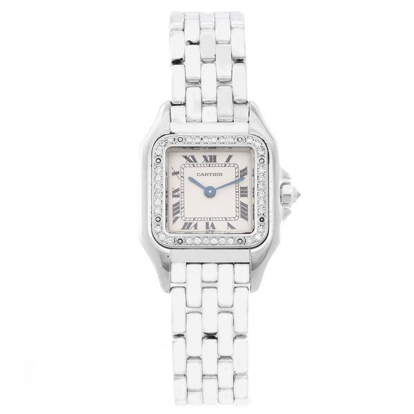 Cartier Panther 18K White Gold with Diamond Bezel WF3091F3