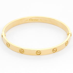 Cartier Love Bracelet 18k Yellow Gold Size 17 with Screwdriver