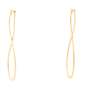 18K Yellow Gold Long Earrings