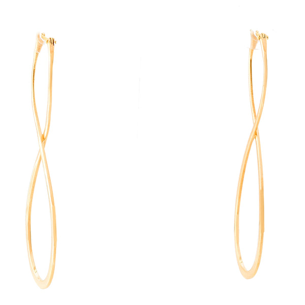 18K Yellow Gold Long Earrings