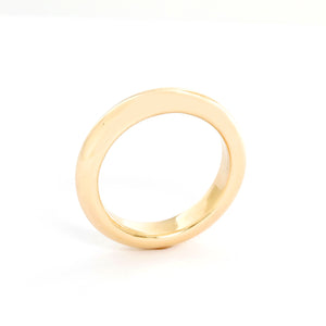 18K Yellow Gold Thin Wedding Band Size 6.5