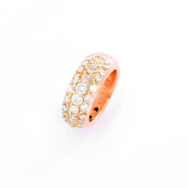 Rose and Yellow Gold Diamond Ring Size 9