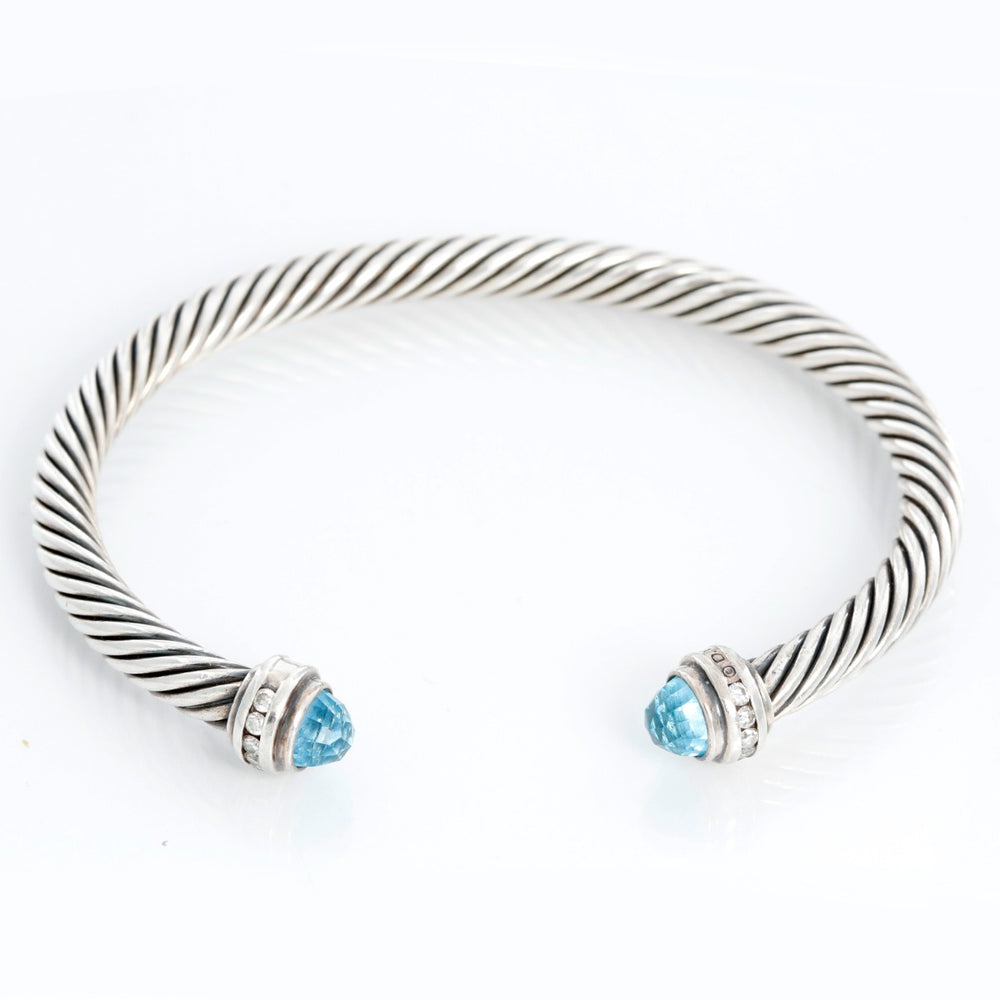 David Yurman Cable Classic Princess Bracelet with Diamonds 5 mm