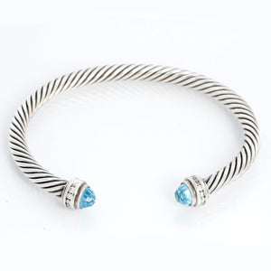 David Yurman Cable Classic Princess Bracelet with Diamonds 5 mm