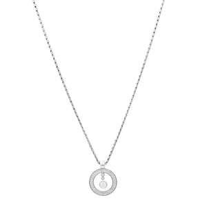 Roberto Coin Cento 18K White Gold Baby "o" Pendant