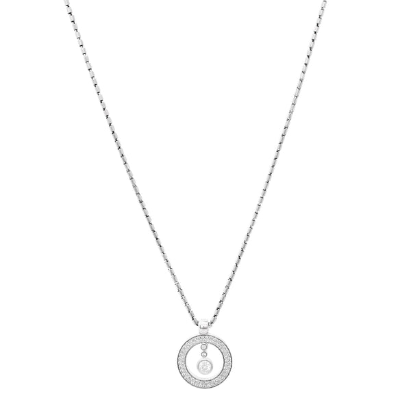Roberto Coin Cento 18K White Gold Baby "o" Pendant
