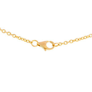 Cartier Love Interlocking Necklace 18K Yellow Gold