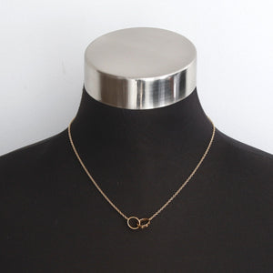 Cartier Love Interlocking Necklace 18K Yellow Gold