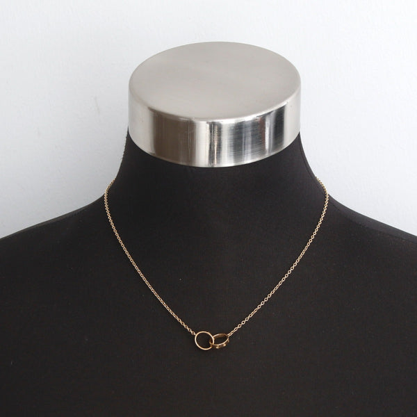Cartier Love Interlocking Necklace 18K Yellow Gold
