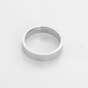 Brand New Platinum Flat Wedding Band 8.5