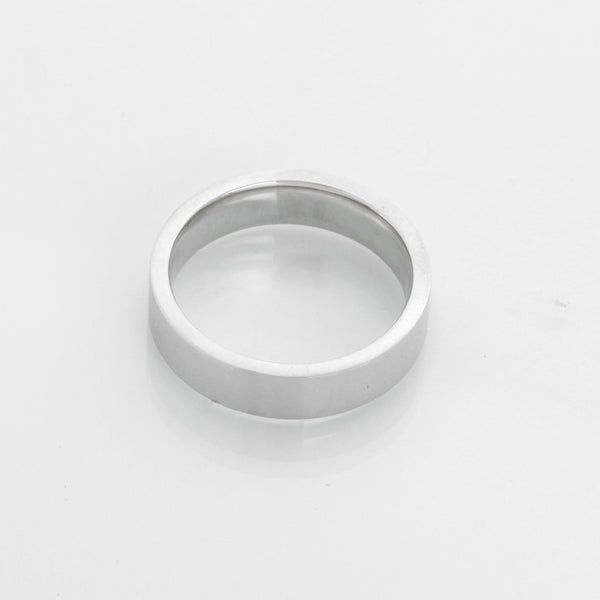 Brand New Platinum Flat Wedding Band 8.5