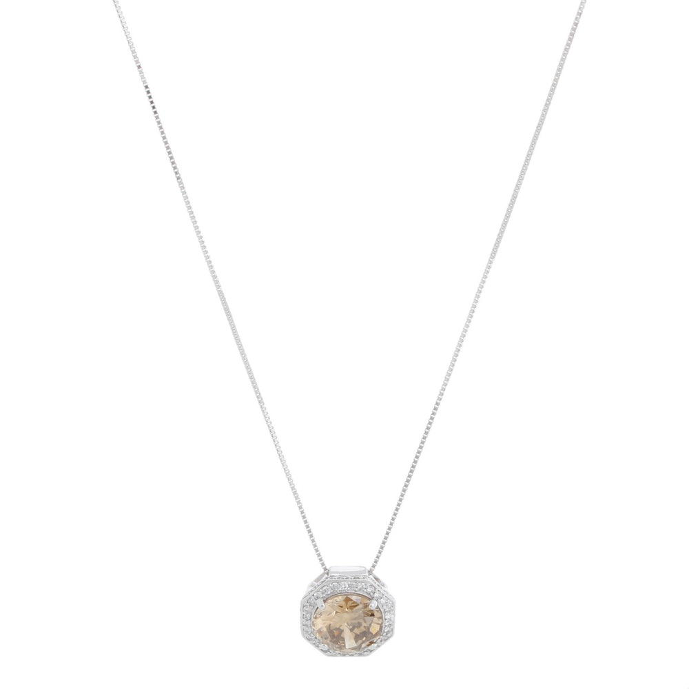 Exquisite 4.30 Carat Yellowish Brown Diamond Pendant