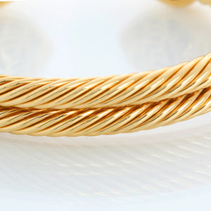 David Yurman Double Cable Pave Diamond Heart Cuff Bracelet