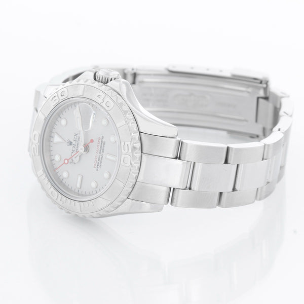 Rolex Ladies Yacht - Master Stainless Steel Watch 169622 Platinum Dial