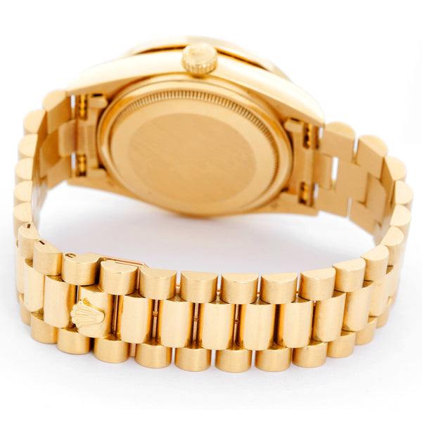 Rare & Unusual Pleiade Rolex President Day-Date Men's Yellow Gold Watch 18048