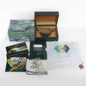 Rolex Kermit Submariner Men's "Flat Four" Stainless Steel Watch 16610