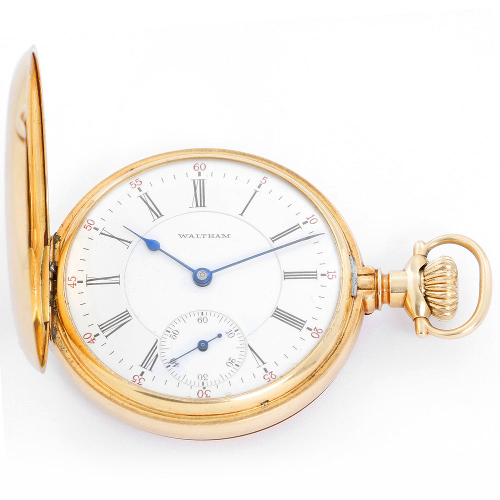 Waltham 14K Yellow Gold Pocket Watch