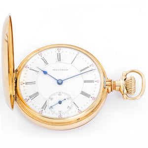 Waltham 14K Yellow Gold Pocket Watch
