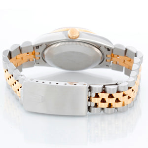 Rolex Datejust Midsize 2-Tone Watch Red Vignette Dial 68273