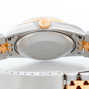 Rolex Datejust Midsize 2-Tone Watch Red Vignette Dial 68273