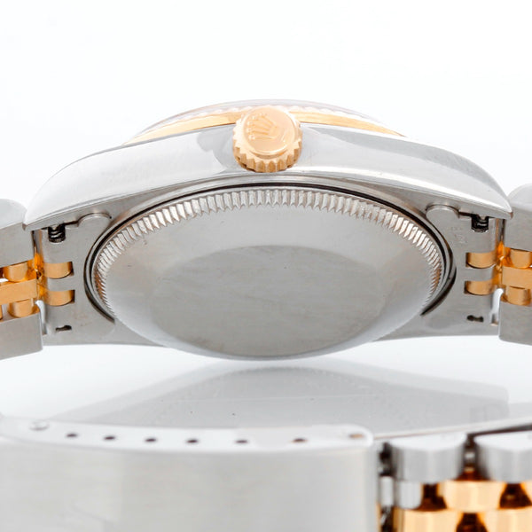 Rolex Datejust Midsize 2-Tone Watch Red Vignette Dial 68273