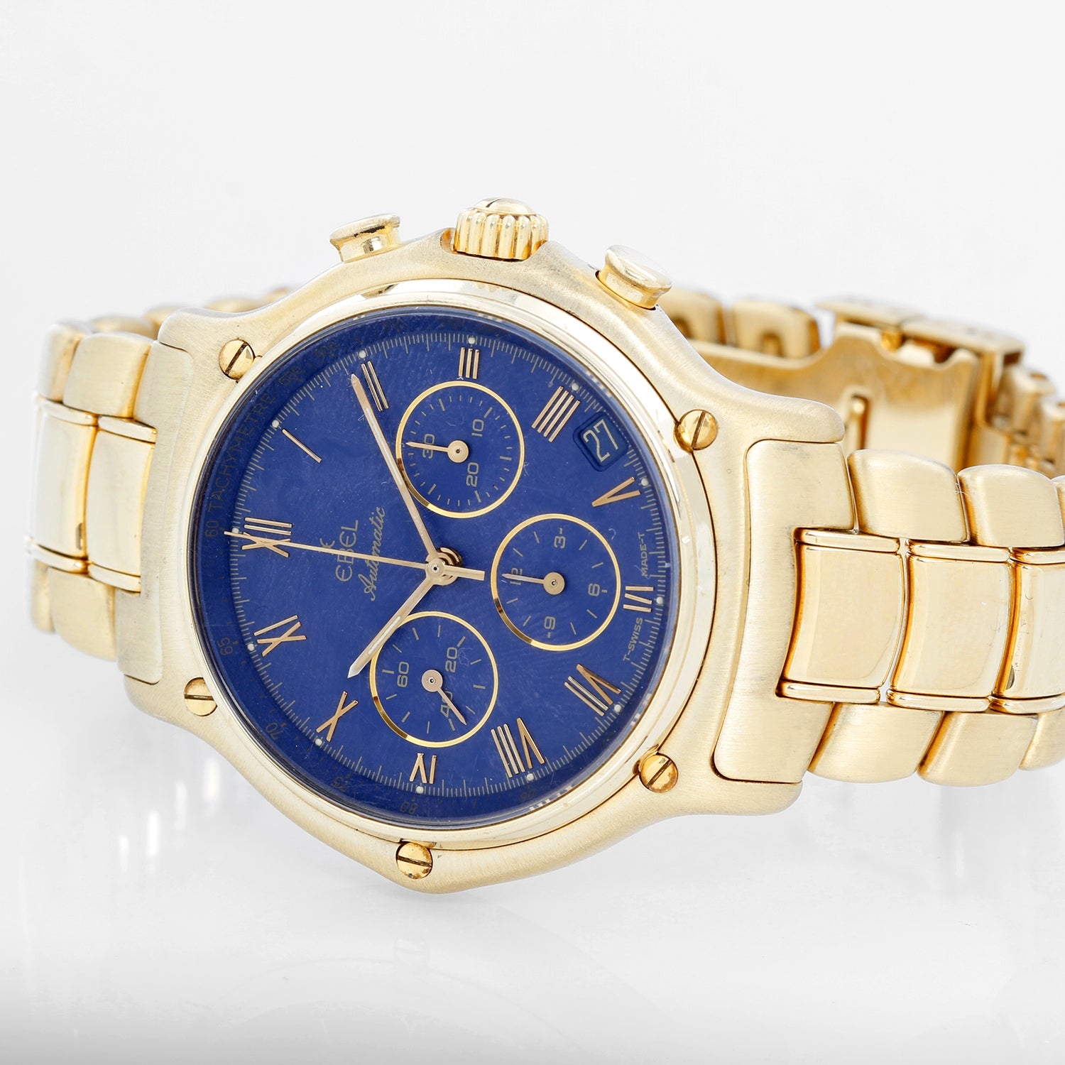 Ebel Chronograph 1911 Men's 18k Yellow Gold Automatic Watch