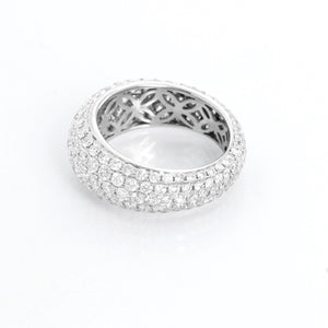 Odelia 14K White Gold 5 Row Diamond Band Size 7 1/4