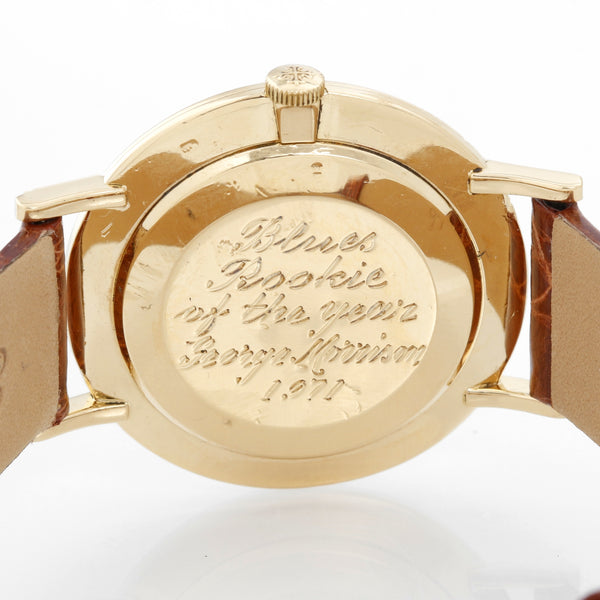 George  Morrison's Rookie of the Year Patek Philippe Watch Ref. 3537