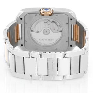Cartier Tank Anglaise Large Stainless Steel and Rose Gold Mens Watch W5310006 3507